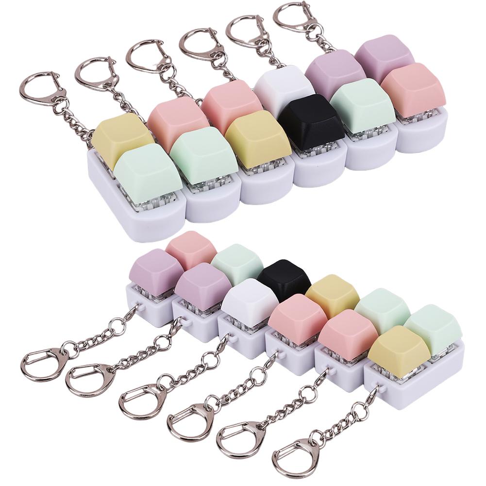 Keyboard Fidget Fidget Clicker 2 Keys Stress Relief Button Mechanical Keyboard Fidget Button Relief Stress Gifts for Adults