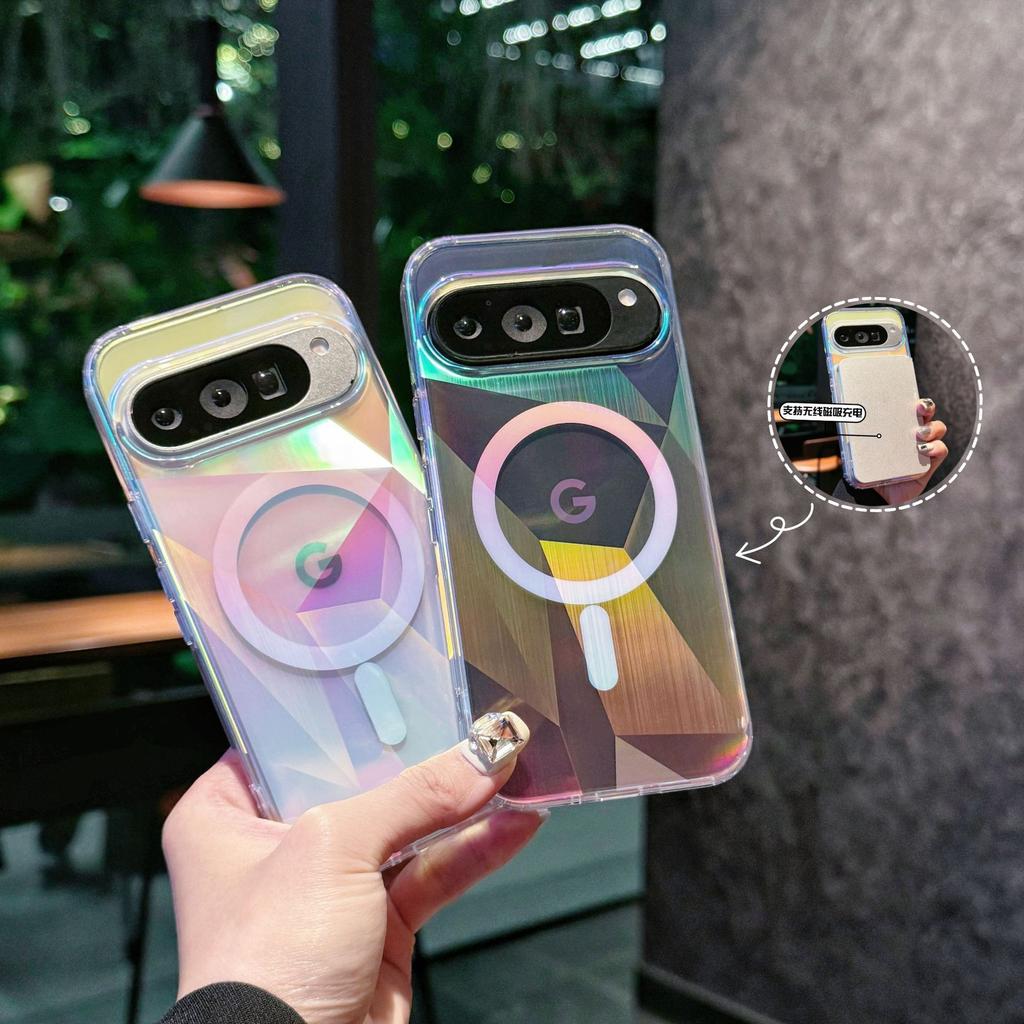 Применимо к чехлу для мобильного телефона Google 11 pixel11pro с цветным покрытием, блестками, лазерным рисунком, pixe11proXL, защитный чехол