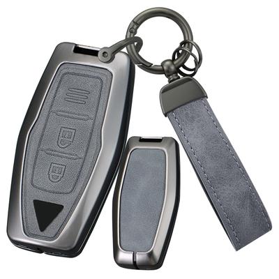 [онто] Чехол для ключа Mitsubishi, Чехол для ключа, ПУ кожа, Сплав, Брелок, Новый Outlander, GN0W PHEV,