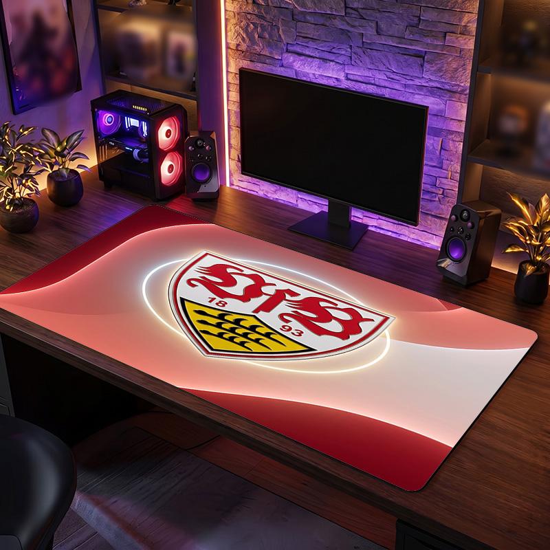 VfB Stuttgart Футбольный Принт Большой Коврик для Мыши, Противоскользящий Расширенный Игровой Коврик для Стола для Офиса Дома