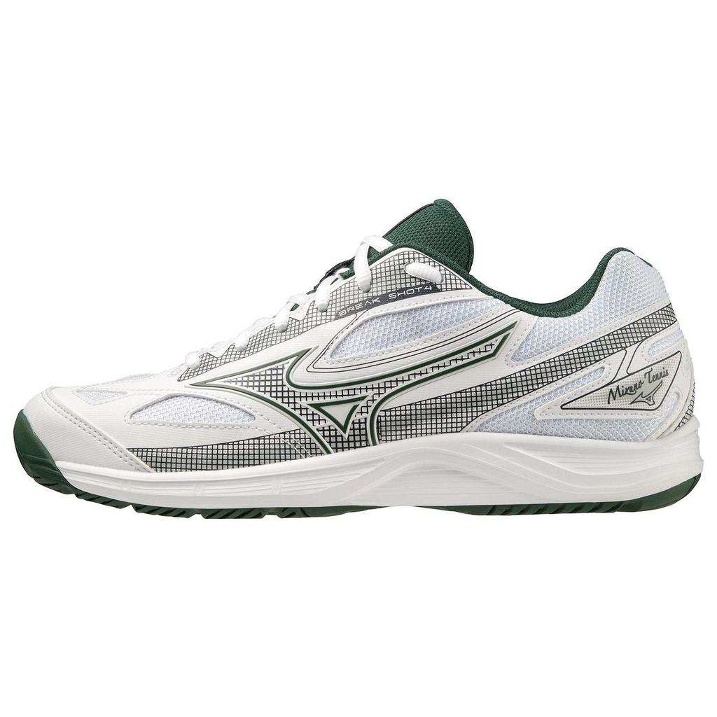 Mizuno Comfortable Versatile Durable Professional Non-Slip Low-Top Tennis Shoes Unisex Sneaker White Green 61GA234036