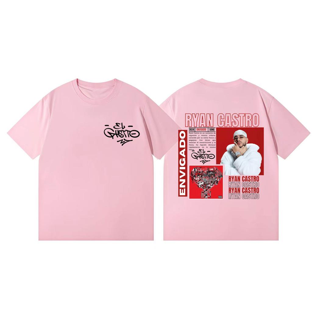 Rapper Ryan Castro Album Merch T Shirts Unisex Women Clothing Fashion Hip Hop Tshirt Summer Casual Cotton Short Sleeve Tshirts
