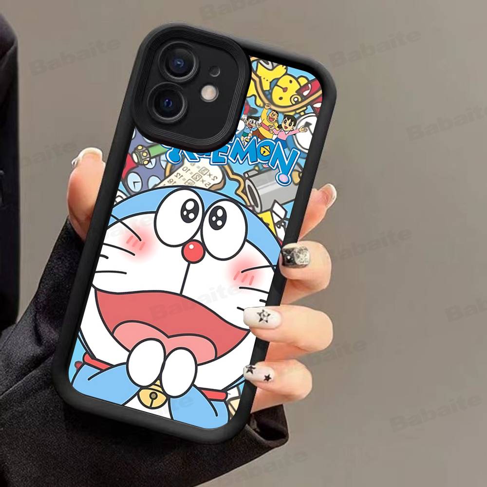 Мультяшный чехол для телефона с Дораэмоном Для iPhone 17 16 E 15 14 13 12 11 Pro Max Plus Задняя крышка