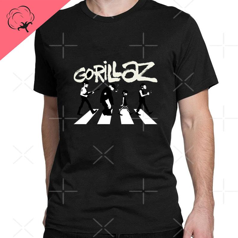 2026 Новые Забавные Музыкальные Группы Gorillaz Demon Days Повседневные Футболки Мальчик Сумасшедшие Футболки Круглый Воротник Короткий Рукав Футболки Одежда Футболка