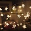 10M 80leds Star String Lights Twinkle Garlands Light Christmas Lamp For Holiday Xmas Party Wedding Outdoor Decoration