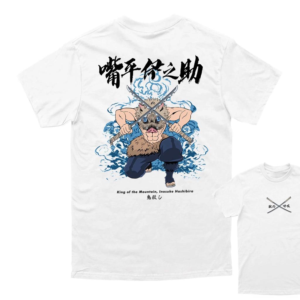 Anime Demon Slayer Graphic TShirt 100Cotton Oversized unisex Shirt Unisex Short Sleeve ONeck Women Y2k New Fashion Streetwear