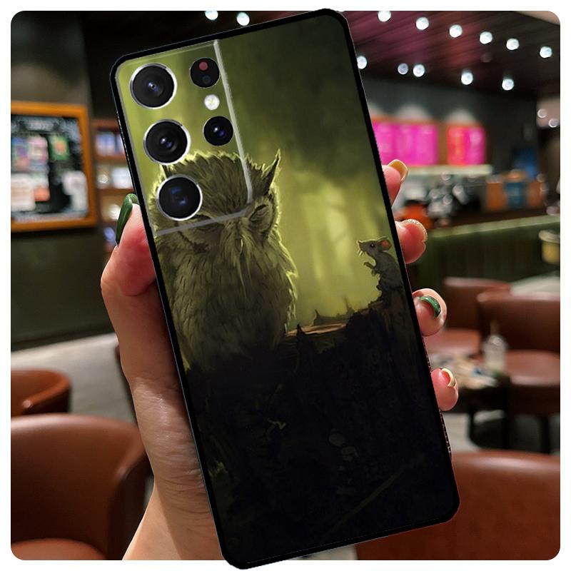 Чехол для телефона с животным совой для Samsung Galaxy S24 Ultra S20 S21 S22 S23 S25 Ultra S9 S10 Plus S25 FE