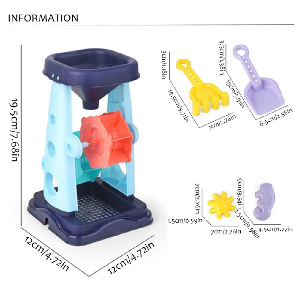 Pink Beach Toys Safety Sand Shovel Sandglass Children Sand Toys Outdoor