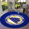 Bosnia and Herzegovina National Football Team Round Area Rug,Carpet Rug for Living Room Bedroom Sofa Playroom Decor,Non-slip Floor Mat