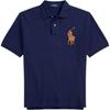 Polo Classic Fit Solid Color Pony Logo Short Sleeve Polo Shirt Men Tops Navy-Blue 710958776-001