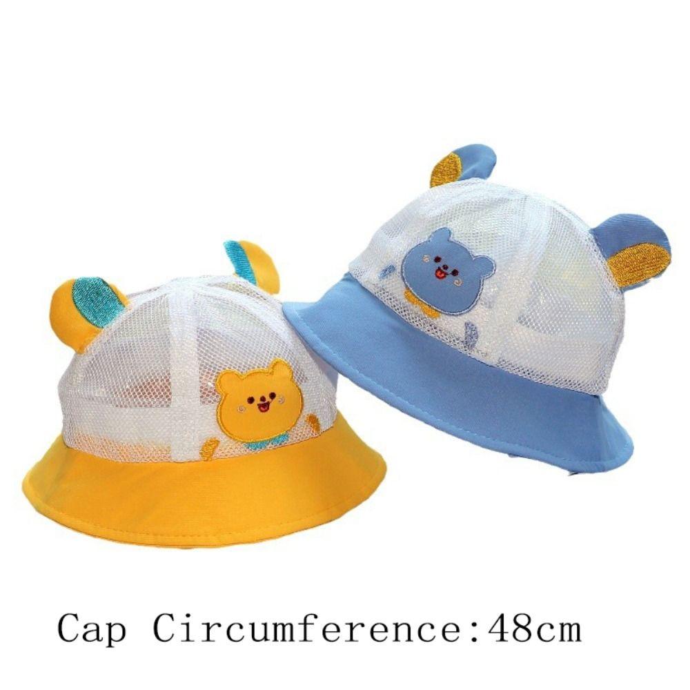 Сетчатая кепка от солнца, дышащая пляжная кепка, милая панама для детей