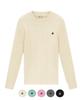 BHPOLOCLUB Women'S Cable Round Neck Slim Fit Knit 5 Colors Tk321 (Type A)