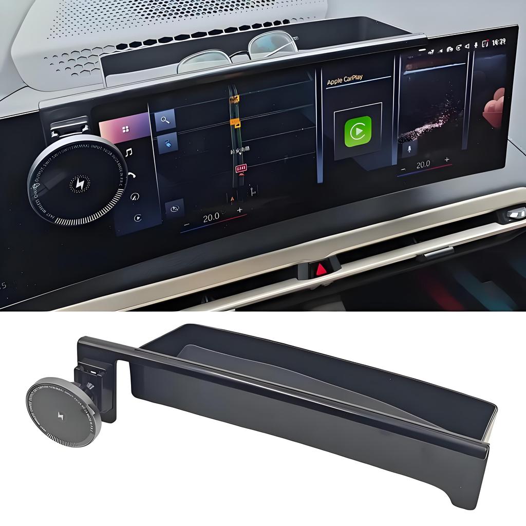 For BMW 3 4 Series I3 I4 2023 2024 2025 G20 G22 G23 15W Wireless Charger Magnetic Stand Phone Holder Car Accessories Trim
