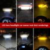H4 H6 12V LED Motorcycle Headlight Bulb Moto Spotlights CSP Lens White Yellow High/Low Beam Lamp Scooter Accessories Fog Lights
