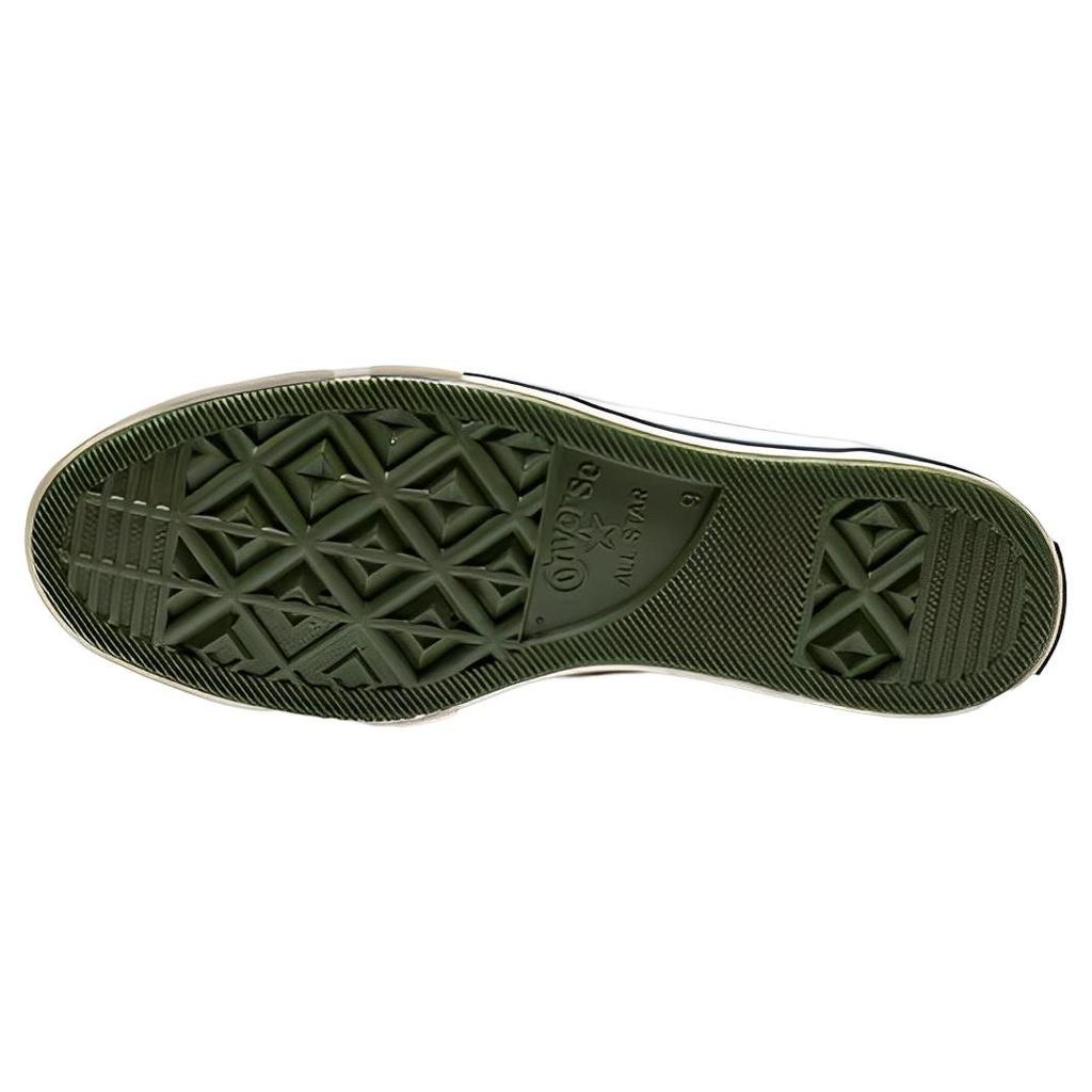 Converse Undefeated X Chuck 70 Mid Parchment Chive Unisex Sneakers Cream Insignia-Blue A00670C