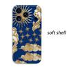 Regal Celestial Baroque Sun Star Motif Art Graphic Film Aesthetic Protective Shockproof Bumper Phone Case Cover For iPhone 13 14 15 16 17 Pro Max Plus
