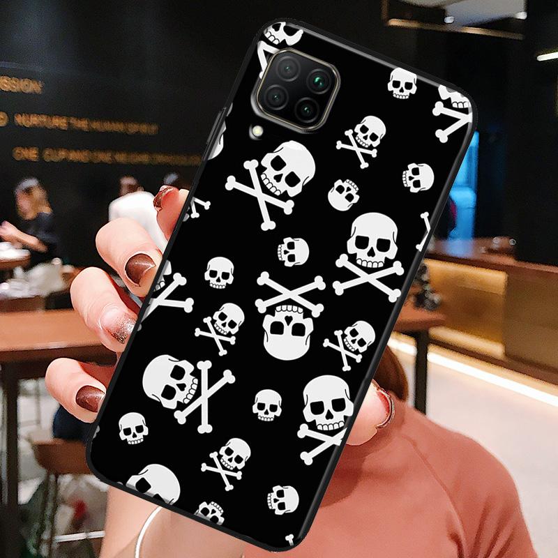 Череп Готический Жуткий Пастельный Гот Для Huawei Honor X8a X7a X9a X8 50 70 90 Lite Magic5 Pro P20 P30 P40 P50 P60 Nova 9 5T Чехол