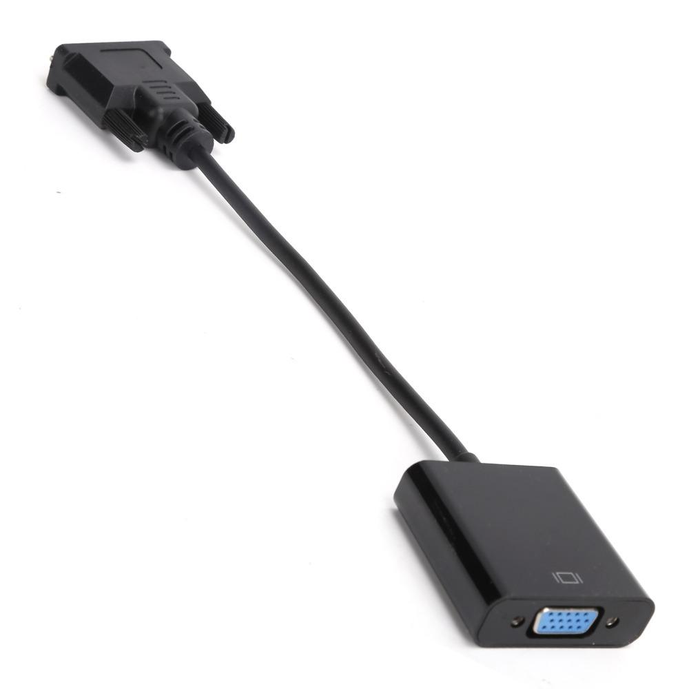 Plug and Play DVI-D to VGA Adapter DVI 24+1 to VGA Active DVI Adapter PC Monitor Connection