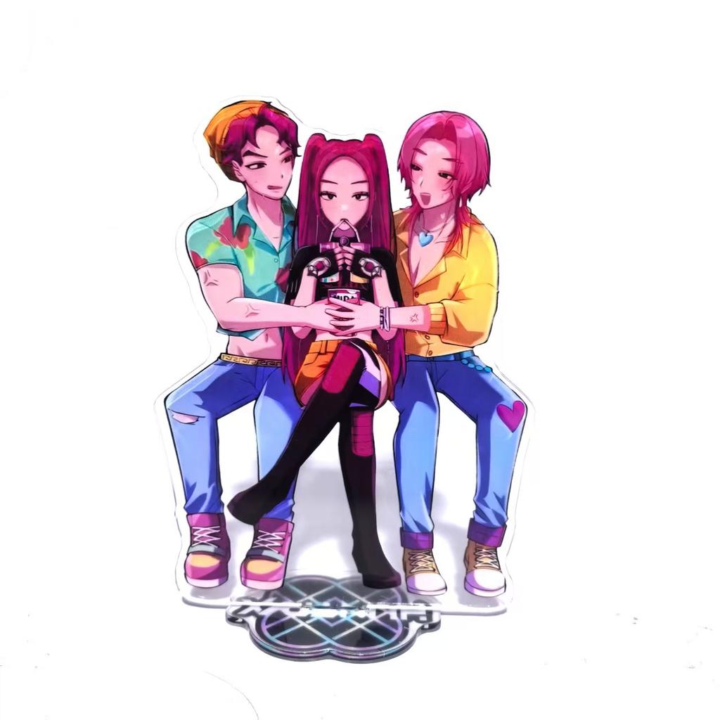 Аниме 15см/5.91дюйма Саджа Бойс Акриловая подставка K-POP:Периферия Охотников на демонов Коллекция настольных дисплеев Подарок на день рождения для девочки Мальчики