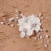 Handmade Bride Headdress White Wedding Hairpin Exquisite Bridal Headwear  Hair Jewelry