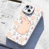 Ins ветер цветок кролик подходит для чехла для мобильного телефона iPhone15/16 Apple 14 свежий 13 глаза 12 матовый 11 наборы