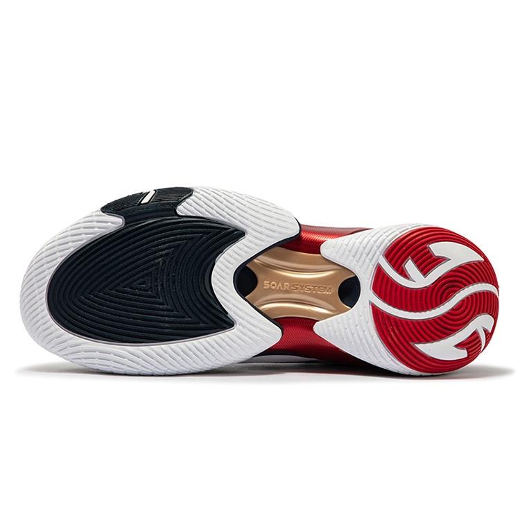361 DEGREES 361° AG 5 Cushioning Slip Resistant Abrasion Resistant Impact Resistant Low top Basketball Shoes Men's White Blue Red 572441112-5