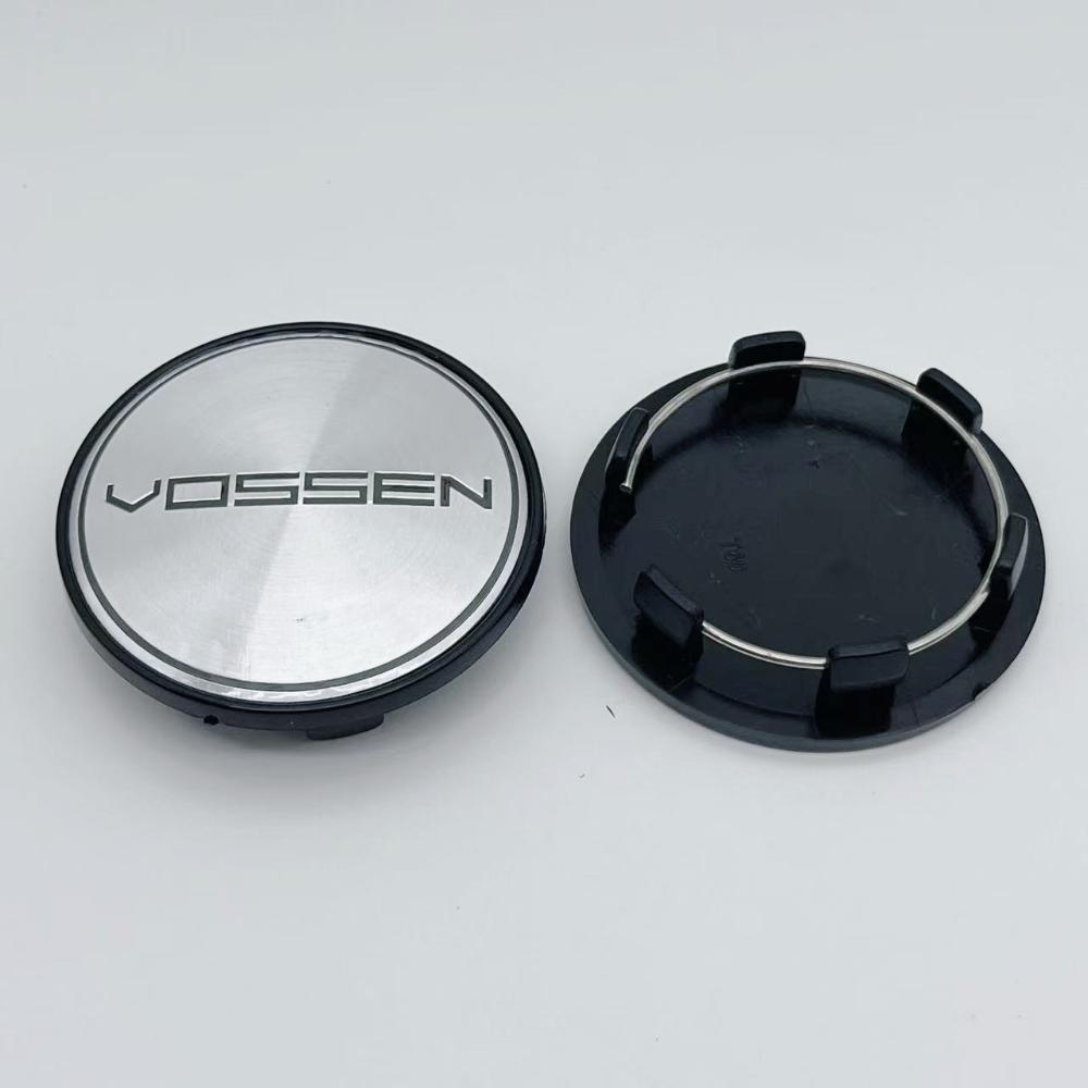 4pcs Vossen Logo Emblem Car Wheel Center Caps 69MM (56MM I.D) for Wheels Rim Hubcaps Hub Centre Cover Replace Car Accessories