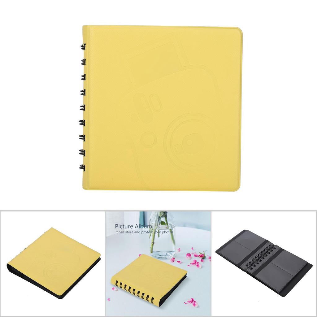 68 карманов Instant Photo Album Case для хранения фотографий Fujifilm Instax Mini Film 7s 8(желтый)