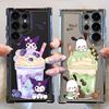 Милый чехол для телефона Sanrio Kuromi для Samsung Galaxy S25 Plus S25 Ultra s24ultra s24fe S20 FE S21FE S23 S24 S22 Ultra Прозрачный чехол