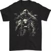 Skull Biker Motorcycle Motorbike Grim Reaper T Shirt