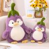 Penguin Baby Plush Toy: Transformable Eggplant Penguin Doll - Perfect Gift for Girls