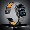 Титановый ремешок для Apple Watch Ultra 3 49 мм Серия 11 10 46 мм 45 44 мм Резиновый ремешок для часов Роскошный магнитный ремешок для Iwatch 9 8 6 SE
