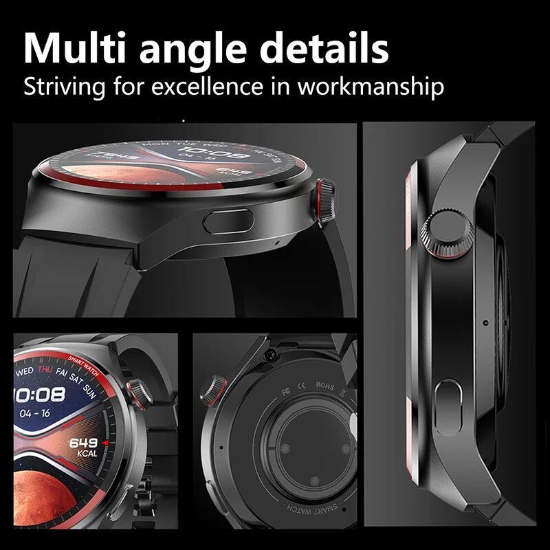 2024 Новые оригинальные часы 4 Pro, мужские деловые часы GT4, GPS, спортивный трекер, AOMLED, HD-экран, NFC, Bluetooth, умные часы с вызовом
