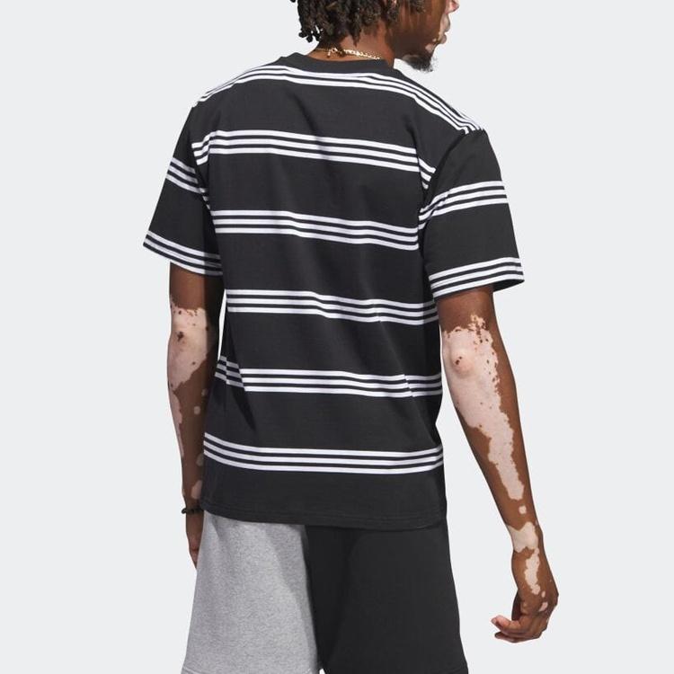 adidas Мужская футболка adidas Originals Engineered 3-Stripes 'Black White' IL4703