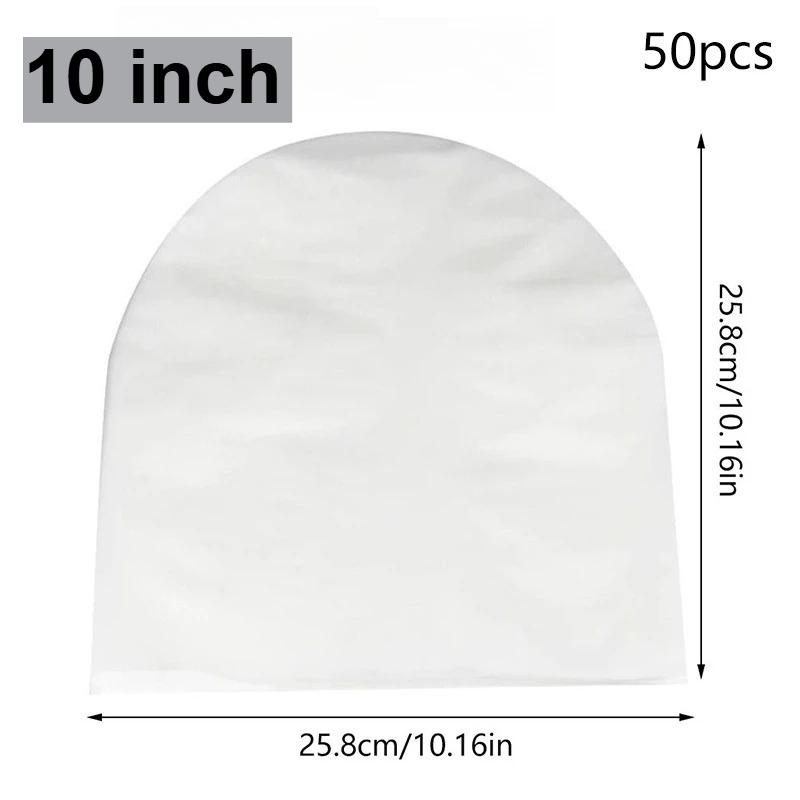 50Pcs Anti‑Static Clear Vinyl Record Inner Sleeves 7/10/12 Inch LP LD Dustproof Plastic Protective Storage Bags for Collection