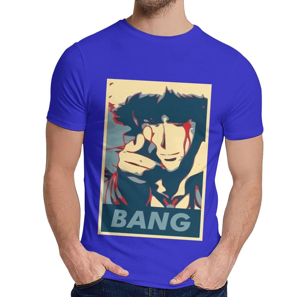Design Cowboy Bebop Spike Spiege T Shirt Unisex Hipster Natural Cotton T Shirt Round Neck