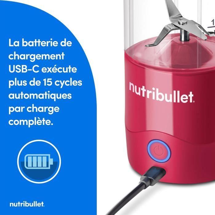 Blender portable - NutriBullet - NBP003MA - 475ml - Sans BPA - Câble USB-C
