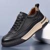 Fashion Men Casual Leather Shoes2024New Luxury Brand Genuine Leather Walking Shoes Outdoor Flat Designer Sneakers Tenis Masculino Shoes