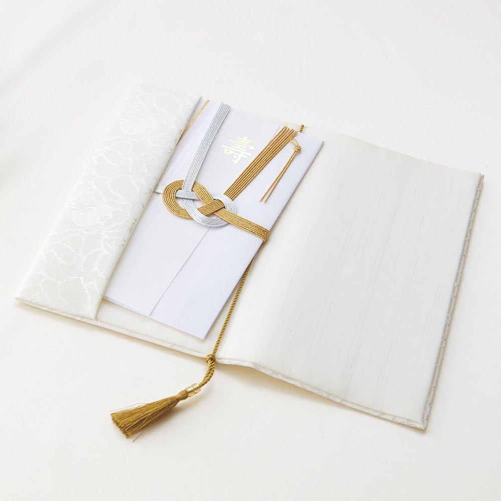 Маруаи Фукуса (Конверт западного образца) с цветочным узором в темно-синем цвете (Фуку-50ДБ)