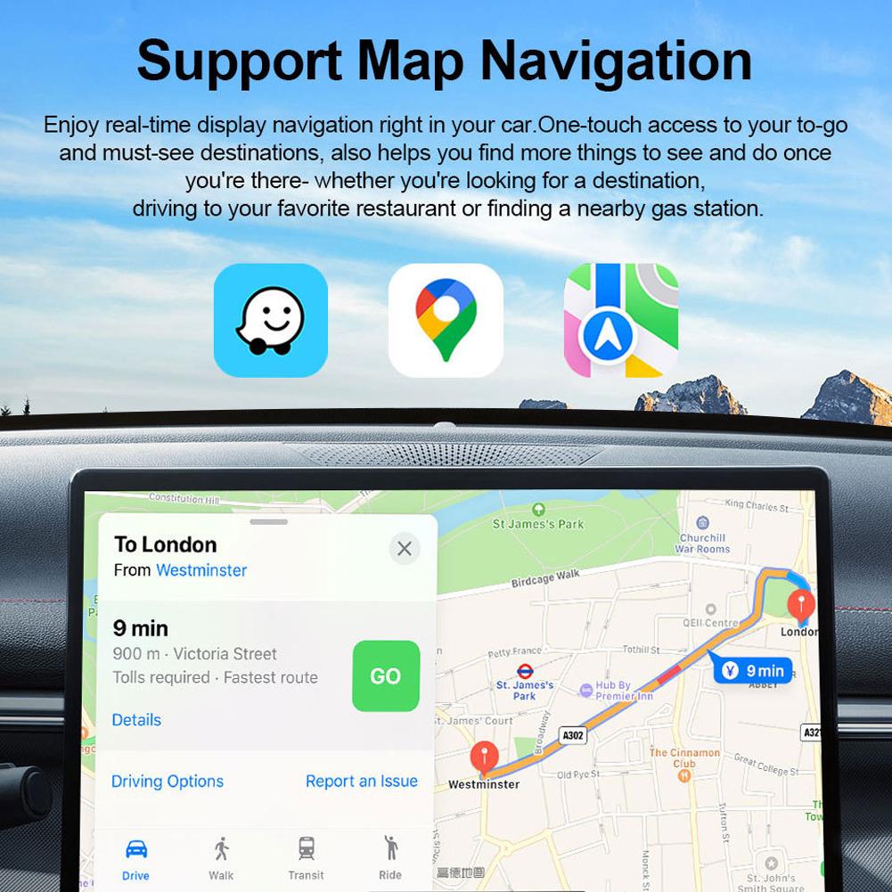 Universal 2 In 1 Wireless CarPlay Adapter Wireless Android Auto Adapter #468983