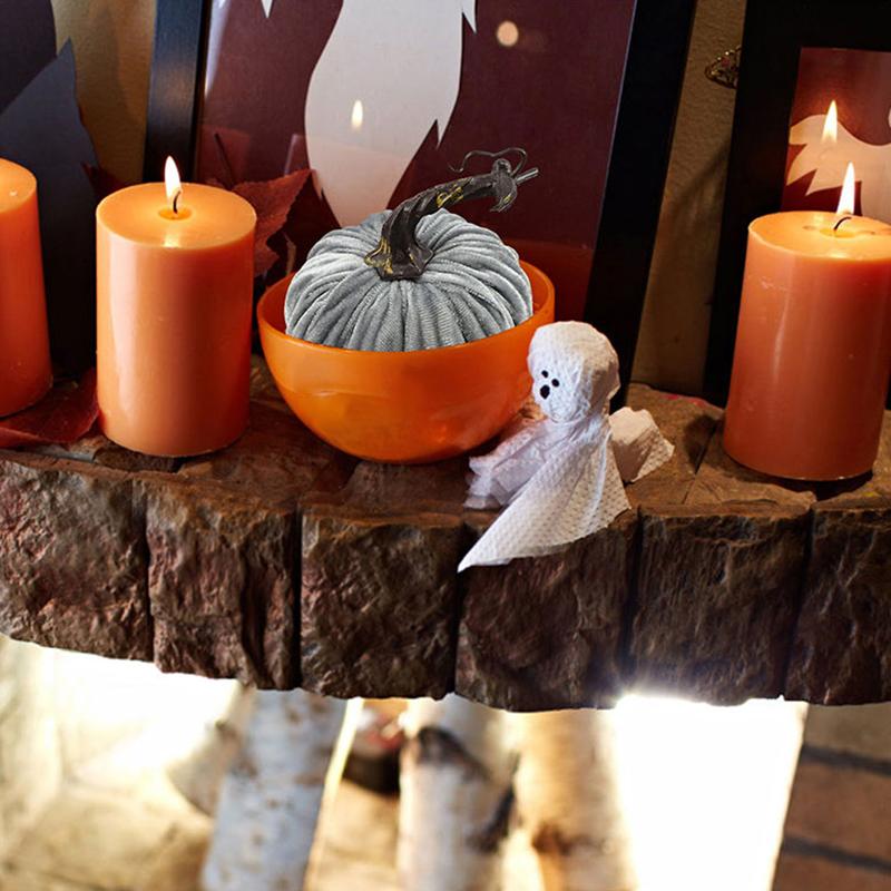 Хэллоуин украшения маленькие тыквы из пены поддельные бархатные тыквы тыквы декор стола