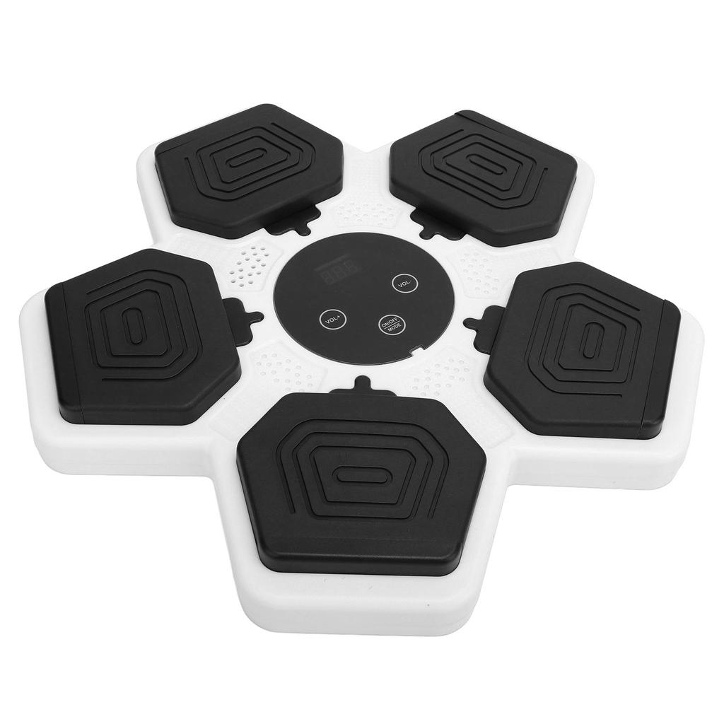 Музыкальная боксерская машина, настенная, перезаряжаемая, Bluetooth, электронная боксерская мишень для детей, домашний спортзал, белая