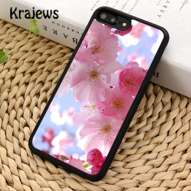 Krajews Япония Цветок Сакура Чехол для телефона для iPhone 14 5 SE 6s 7 8 plus XR XS 11 12 13 pro max Samsung S21 S22 Plus