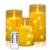 Светодиодные лампы для дома Электронная свеча Светодиодная декоративная свеча с дистанционным управлением Светодиодная стеклянная свеча для рождественской свадебной вечеринки