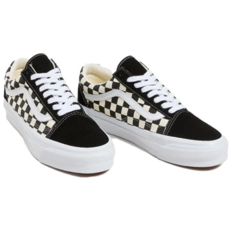 Vans Old Skool 36 LX Checkerboard - Black Unisex Sneakers White VN000CQD2BO