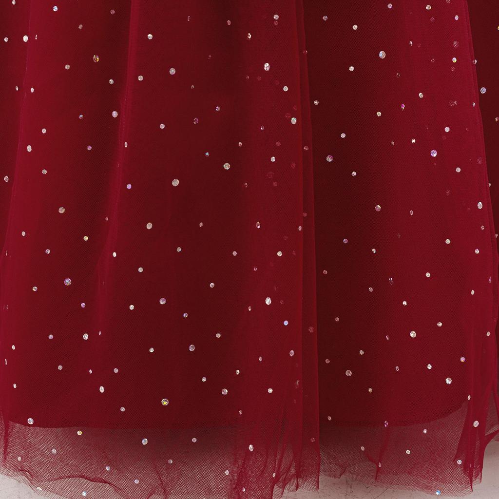 Платье принцессы из тюля для девочек - Пышное платье для девочки-цветочницы, свадебное и выпускное