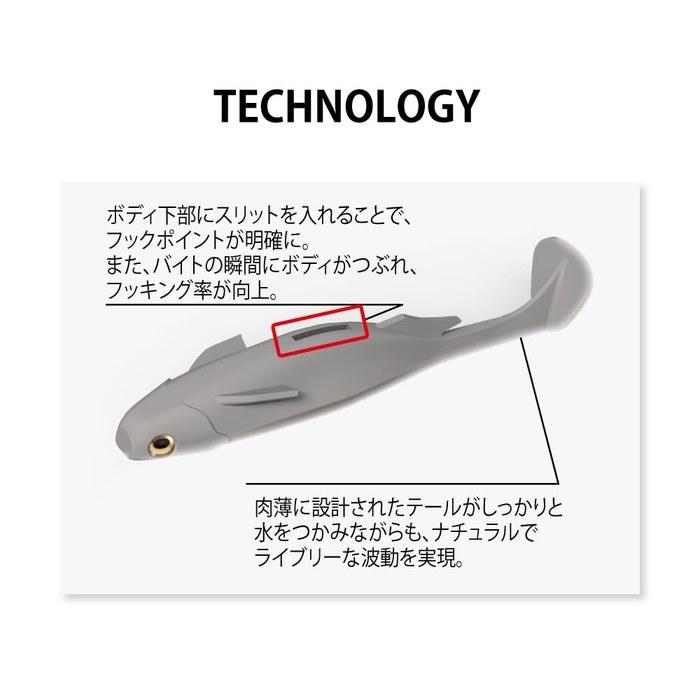 Megabass SPARK SHAD 3.6 inch Silver Shad