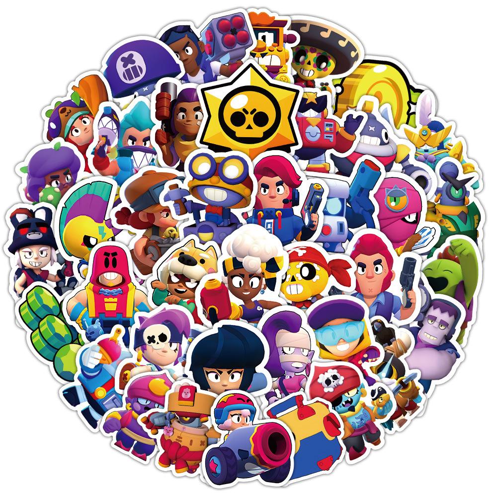 Kids Birthday Party Tableware Brawl Stars Paper Cups Napkins Tablecloths Paper Plates Banners Gift Bags Party Decor Favor Kits