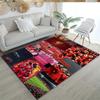 Liverpool Customize Text Floor Mat Design for Playrooms Dining Room Game Room Living Rooms Anti-slip Rug Anime Office Decor Perfect Gift for Women/Men