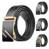 Регулируемый мужской кожаный ремень из ПУ кожи, мужской поясной ремень, модный мужской деловой ремень